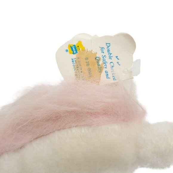 Dakin 1982 Vintage Small 6" Unicorn White Pink Heart Plush Stuffed Animal W/ TAG - Picture 6 of 9